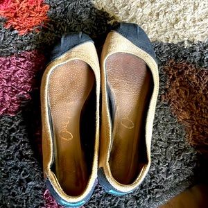 Toms burlap ballet flat